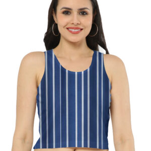 Blue Essence |  AOP Crop Tank | EzzX