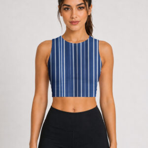 Blue Essence | AOP Sports Crop Top | EzzX