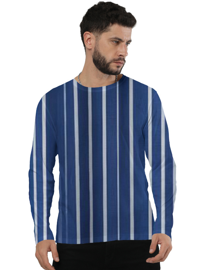 Blue Essence | AOP Men's Full Sleeve Tee | EzzX