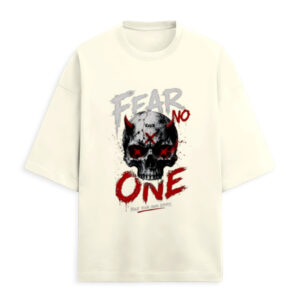Fear No One | Unisex Terry Oversized Tee | EzzX