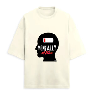 Mentally Offline | Unisex Terry Oversized Tee | EzzX