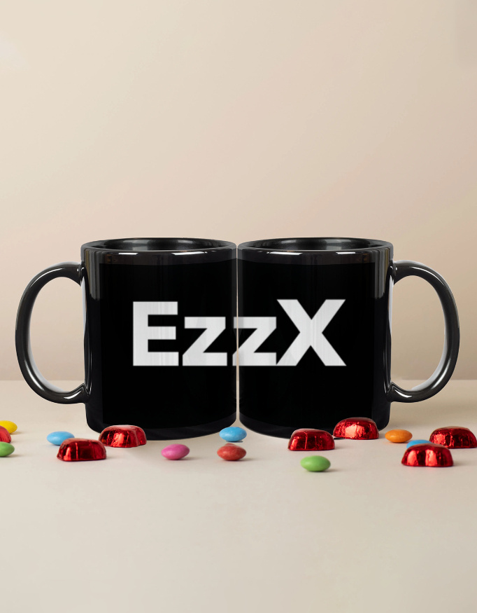 EzzX Signature Black Coffee Mug | Black Coffee Mug | EzzX